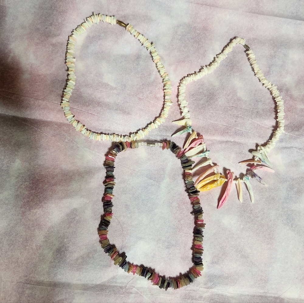 Colorful Shell Necklace Lot